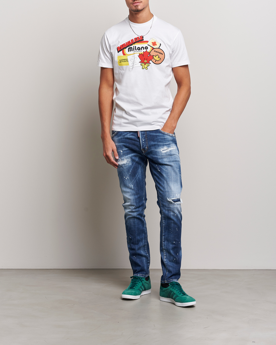 Herr | Jeans | Dsquared2 | Skater Jeans Light Blue Wash