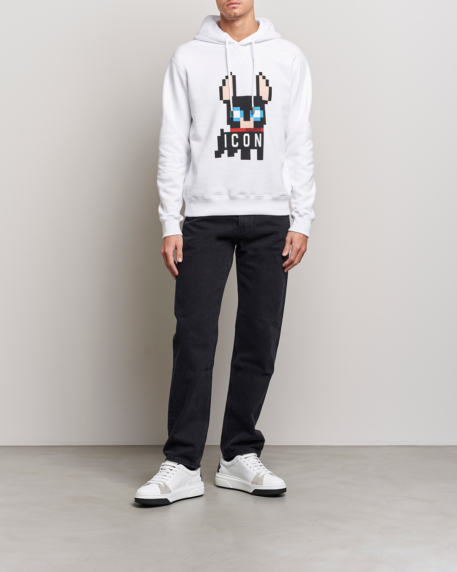 Herr | Tröjor | Dsquared2 | Cool Fit Ciro Hoodie White