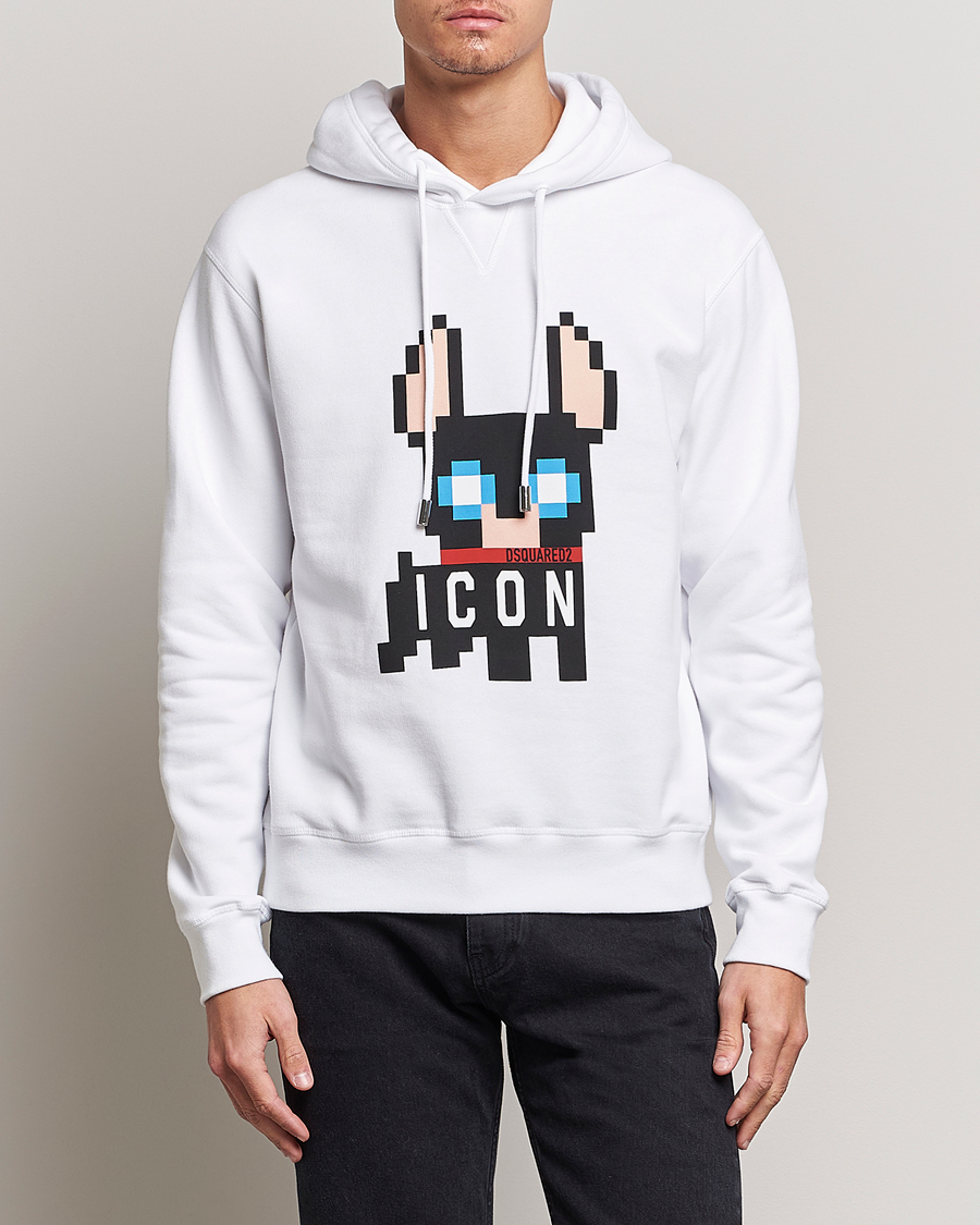 Herr | Tröjor | Dsquared2 | Cool Fit Ciro Hoodie White