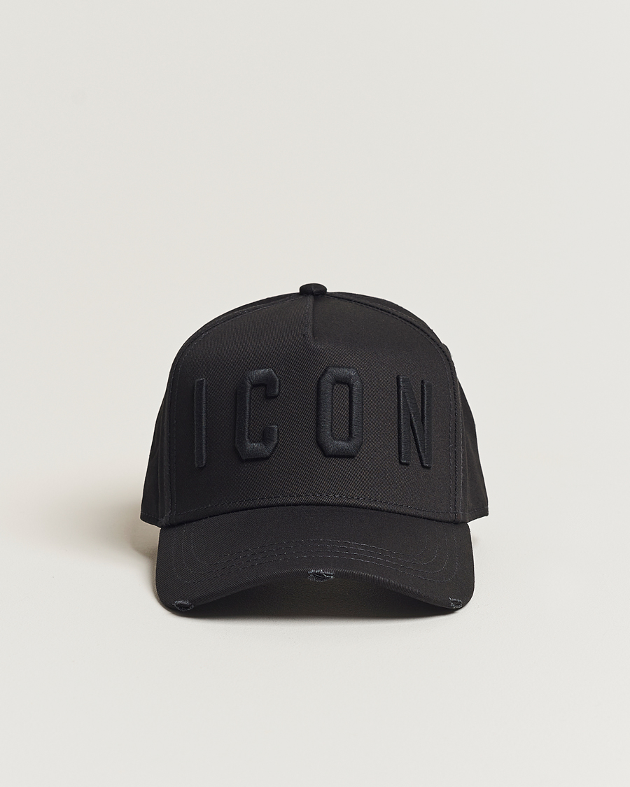 Herr | Dsquared2 Icon Baseball Cap Black/Black | Dsquared2 | Icon Baseball Cap Black/Black