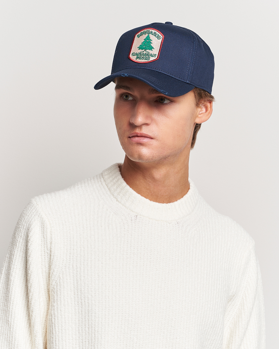 Herr | Luxury Brands | Dsquared2 | Canadian Pines Cap Navy