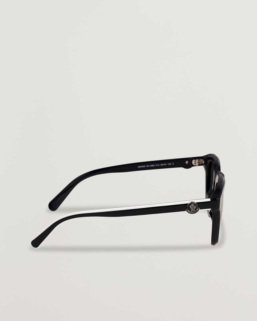 Herr | Moncler Lunettes Gradd Sunglasses Shiny Black/Smoke | Moncler Lunettes | Gradd Sunglasses Shiny Black/Smoke