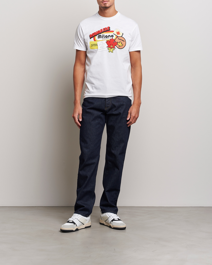Herr | T-Shirts | Dsquared2 | Cool Fit Crew Neck T-Shirt White