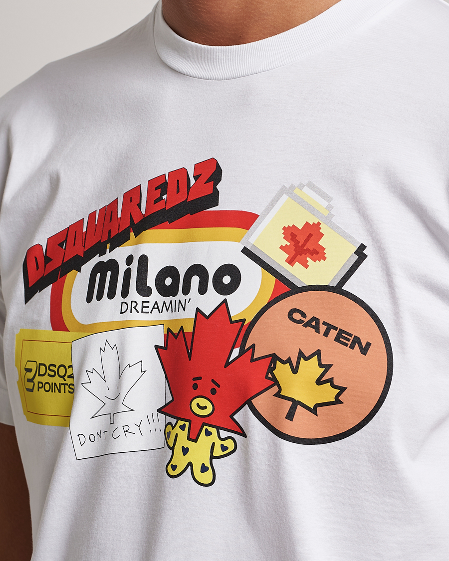 Herr | T-Shirts | Dsquared2 | Cool Fit Crew Neck T-Shirt White