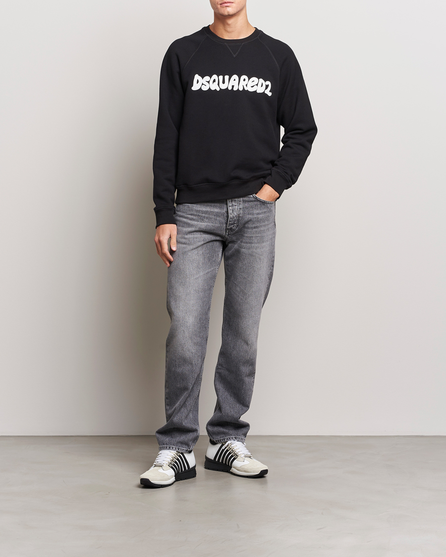 Herr | Tröjor | Dsquared2 | Cool Fit Crew Neck Sweatshirt Black