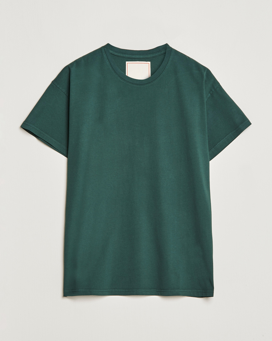 Herr | T-Shirts | Jeanerica | Marcel Crew Neck T-Shirt Dark Green