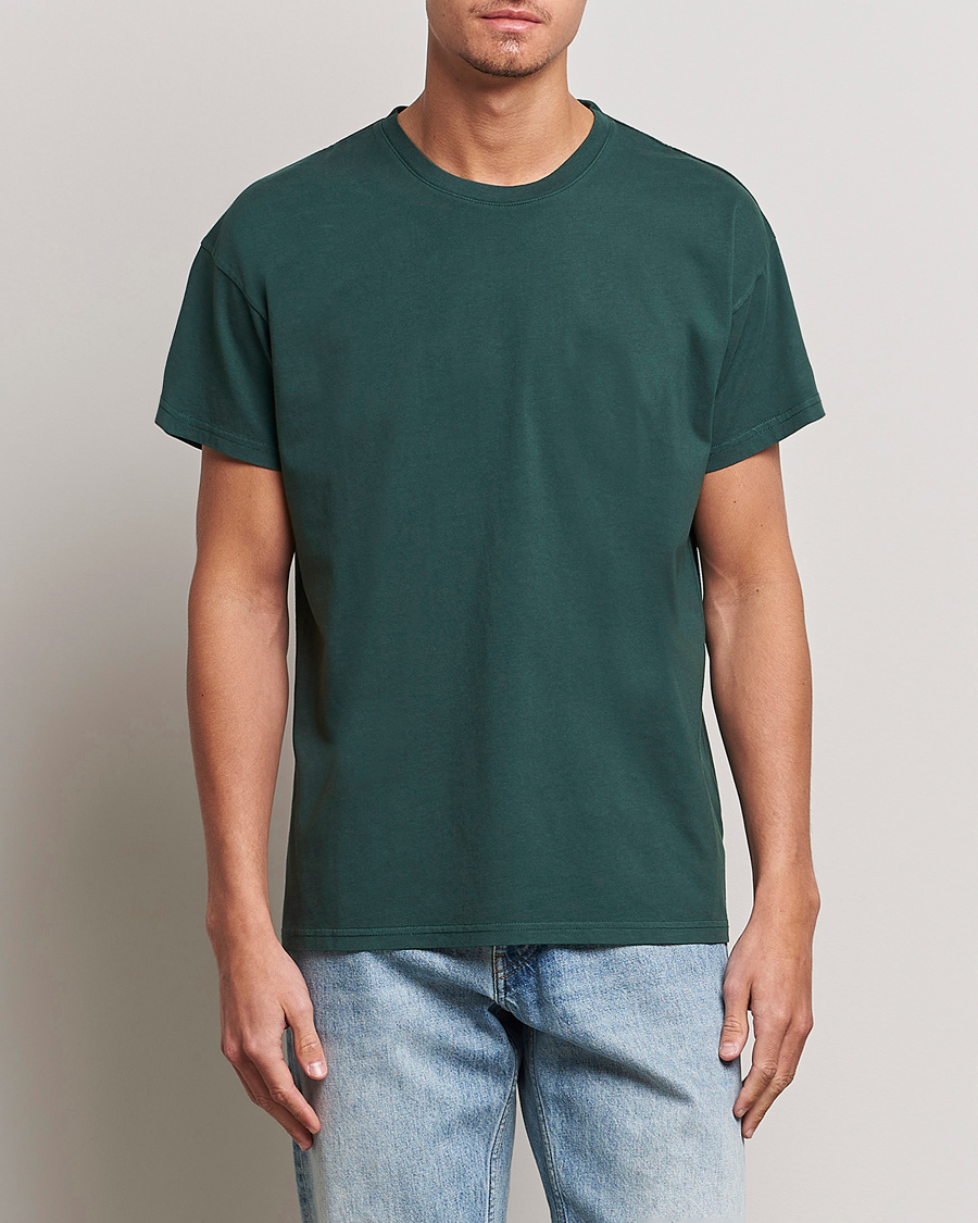 Herr | Jeanerica | Jeanerica | Marcel Crew Neck T-Shirt Dark Green