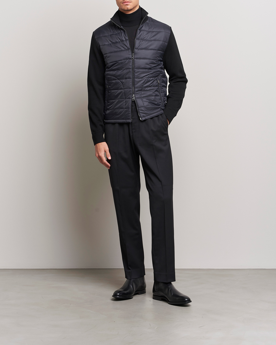Herr | Jackor | Ralph Lauren Purple Label | Hybrid Zip Jacket Black