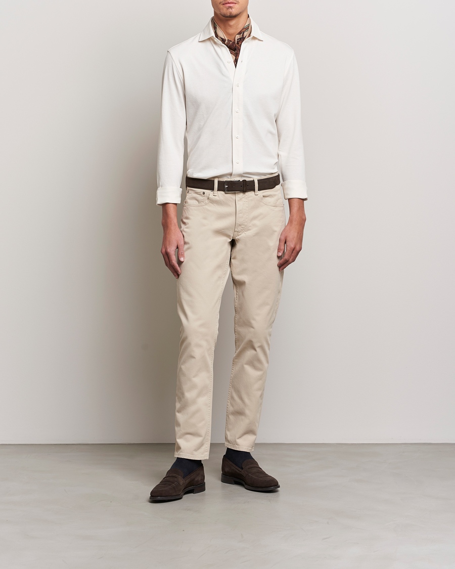 Herr | Byxor | Ralph Lauren Purple Label | Slim Fit 5-Pocket Pants Sand