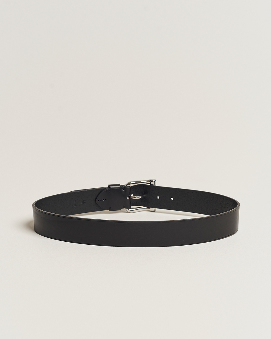 Herr | Ralph Lauren Purple Label Vachetta Roller Belt Black | Ralph Lauren Purple Label | Vachetta Roller Belt Black