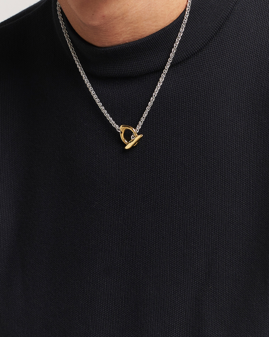 Herr | Halsband | Tom Wood | Robin Chain Duo Silver/Gold
