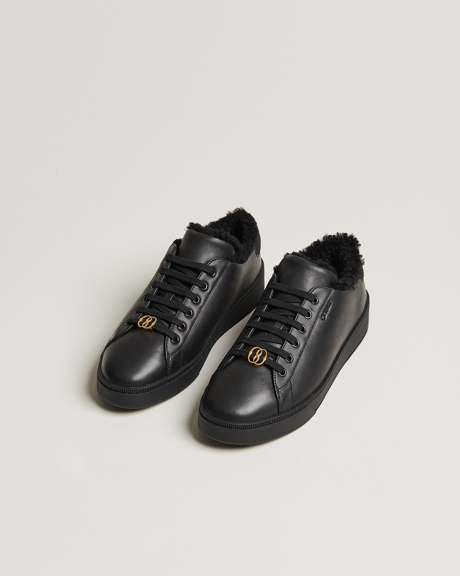 Herr | Bally | Bally | Ryver Leather Shearling Sneaker Black