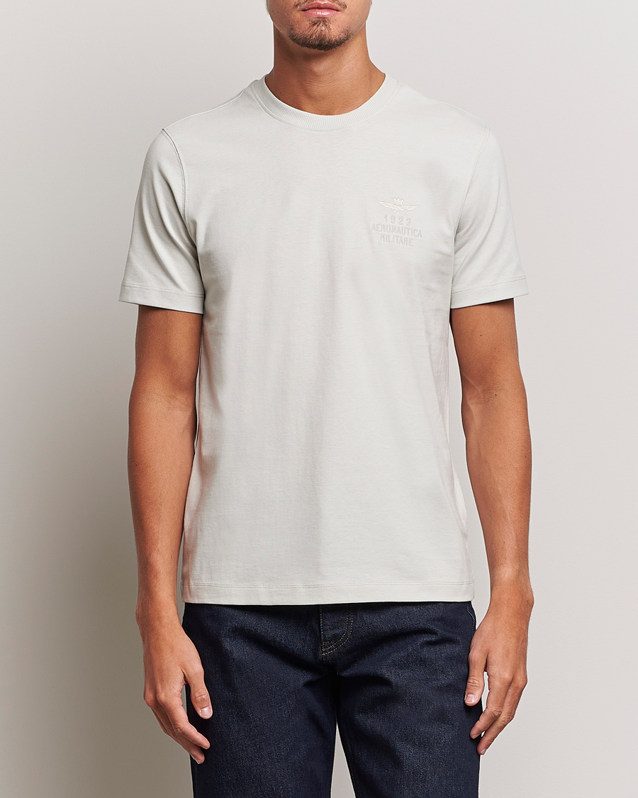 Herr | T-Shirts | Aeronautica Militare | TS2129 Crew Neck T-Shirt Ice Palace