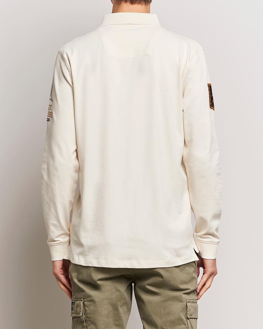 Herr | Tröjor | Aeronautica Militare | Long Sleeve Polo Cream White