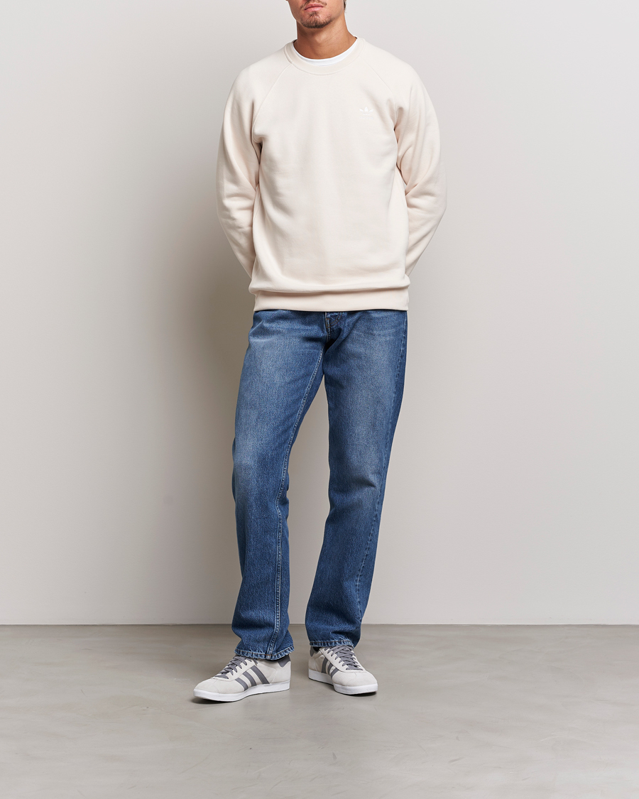 Herr | Tröjor | adidas Originals | Essential Crew Neck Sweatshirt Won White