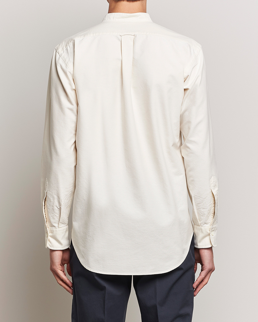 Herr | Skjortor | Kamakura Shirts | Vintage Ivy Band Collar Shirt Beige