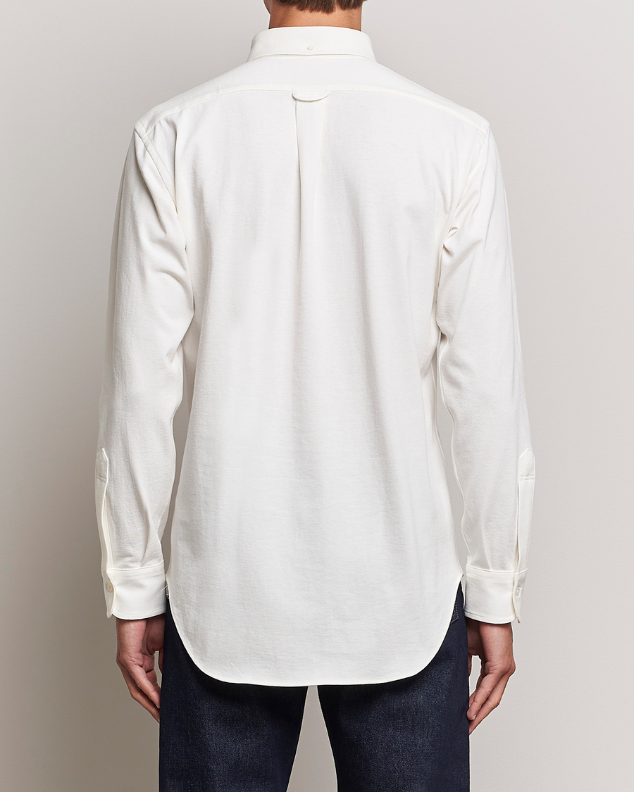 Herr | Skjortor | Kamakura Shirts | Vintage Ivy Knit Popover Shirt Off White