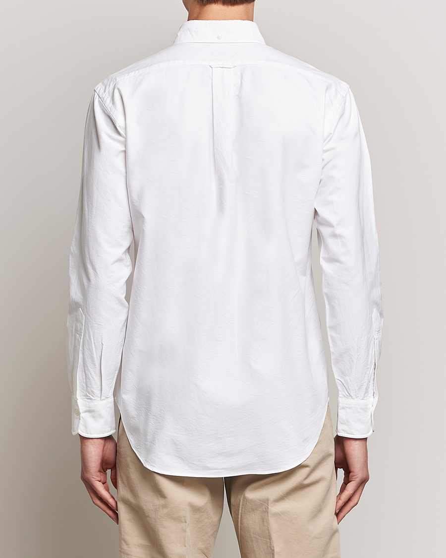 Herr | Skjortor | Kamakura Shirts | Vintage Ivy Oxford Button Down Shirt White