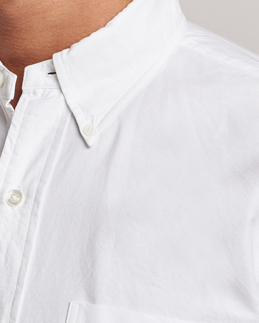 Herr | Skjortor | Kamakura Shirts | Vintage Ivy Oxford Button Down Shirt White