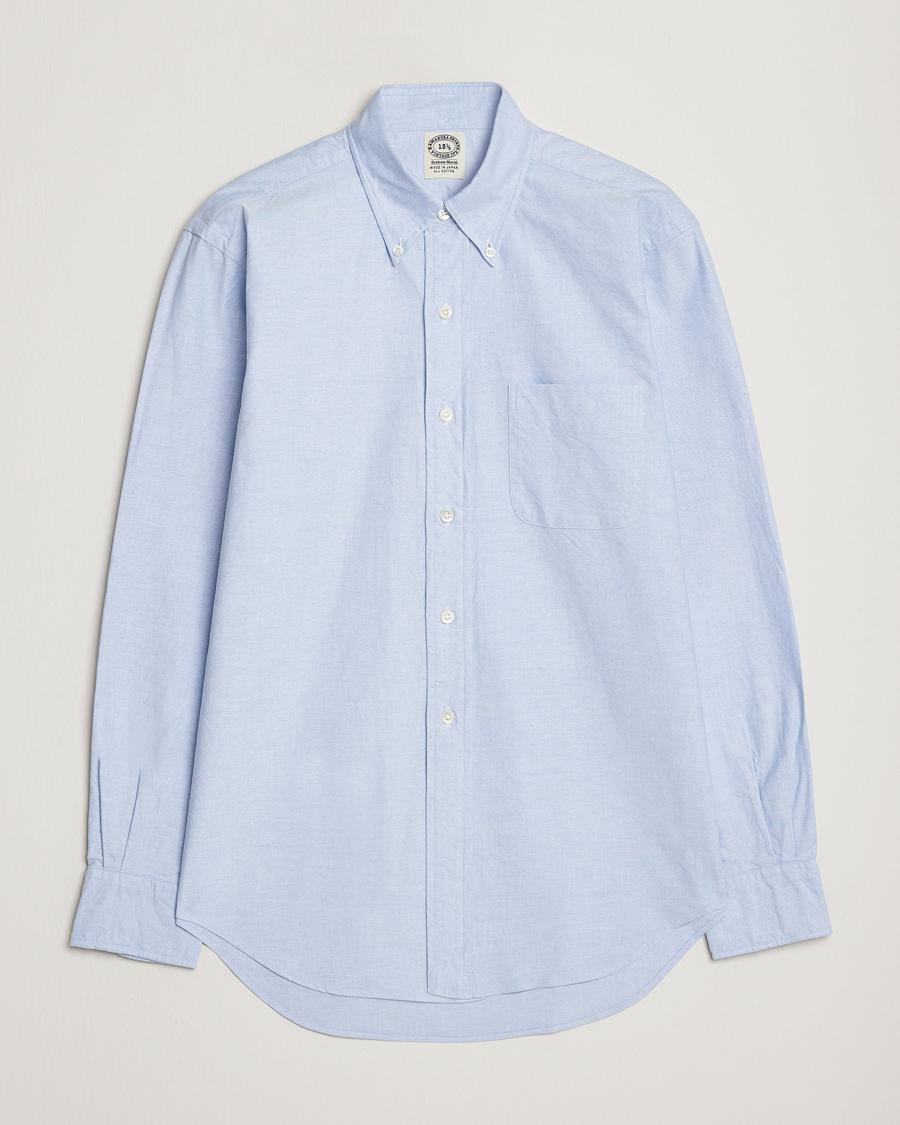 Herr | Skjortor | Kamakura Shirts | Vintage Ivy Oxford Button Down Shirt Light Blue