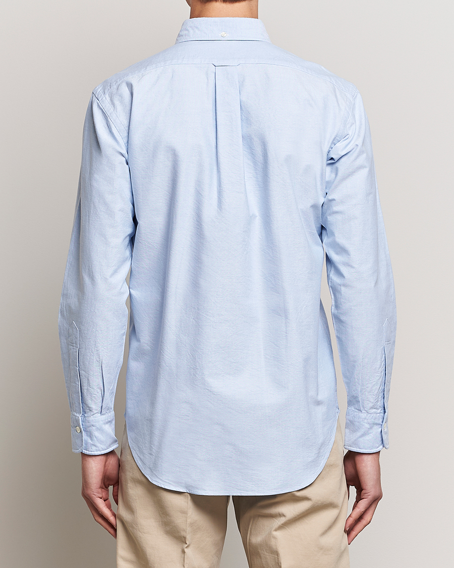 Herr | Skjortor | Kamakura Shirts | Vintage Ivy Oxford Button Down Shirt Light Blue