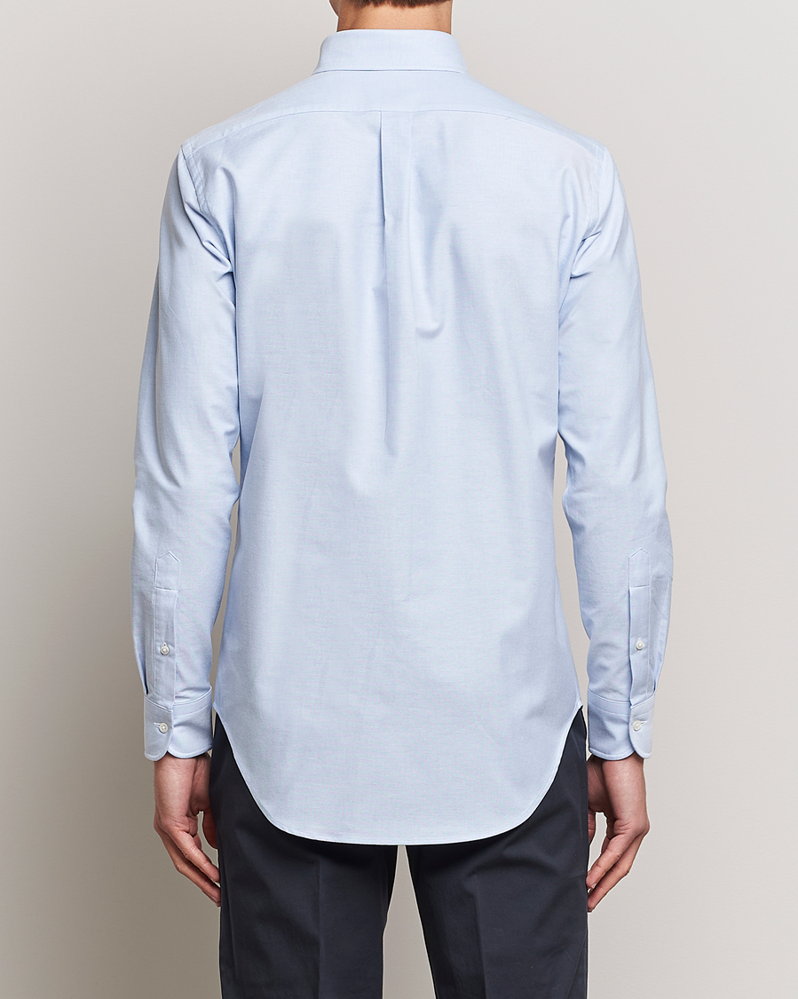 Herr | Skjortor | Kamakura Shirts | Slim Fit Oxford BD Shirt Light Blue
