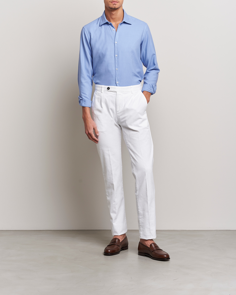 Herr | Skjortor | Massimo Alba | Genova Vajella Flannel Shirt Capri