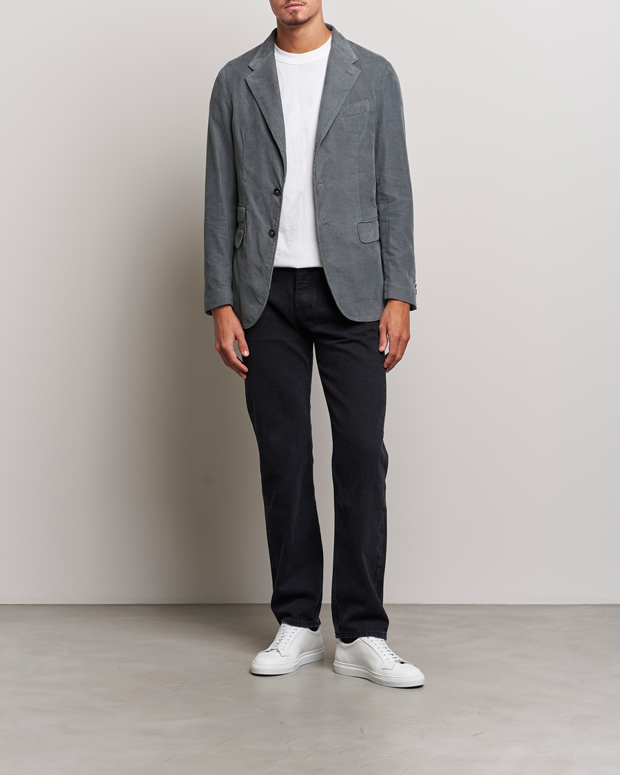 Herr | Kavajer | Massimo Alba | Baby Corduroy Blazer Smoke