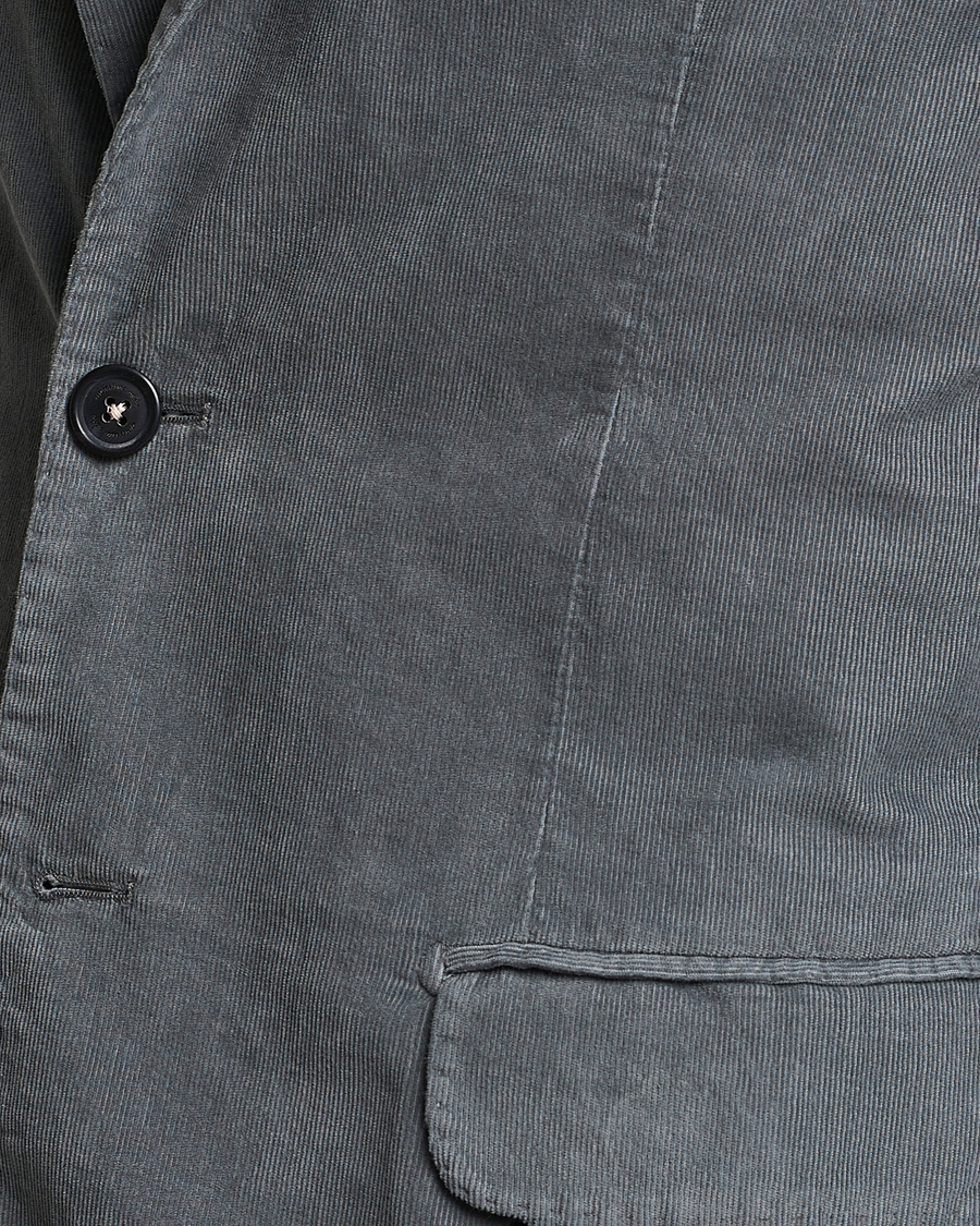 Herr | Kavajer | Massimo Alba | Baby Corduroy Blazer Smoke