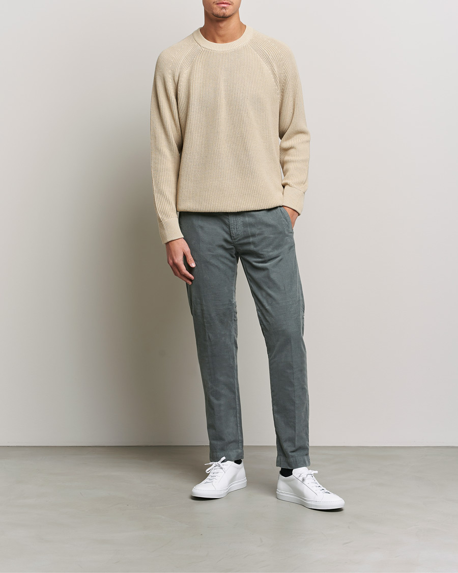 Herr | Byxor | Massimo Alba | Baby Corduroy Trousers Smoke
