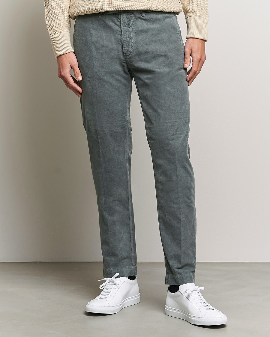 Herr | Contemporary Creators | Massimo Alba | Baby Corduroy Trousers Smoke