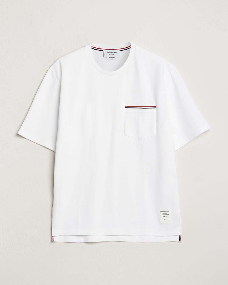 Herr | T-Shirts | Thom Browne | Short Sleeve Pocket T-Shirt White
