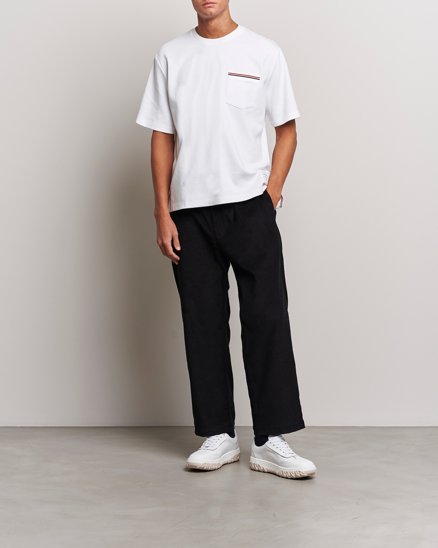 Herr | T-Shirts | Thom Browne | Short Sleeve Pocket T-Shirt White