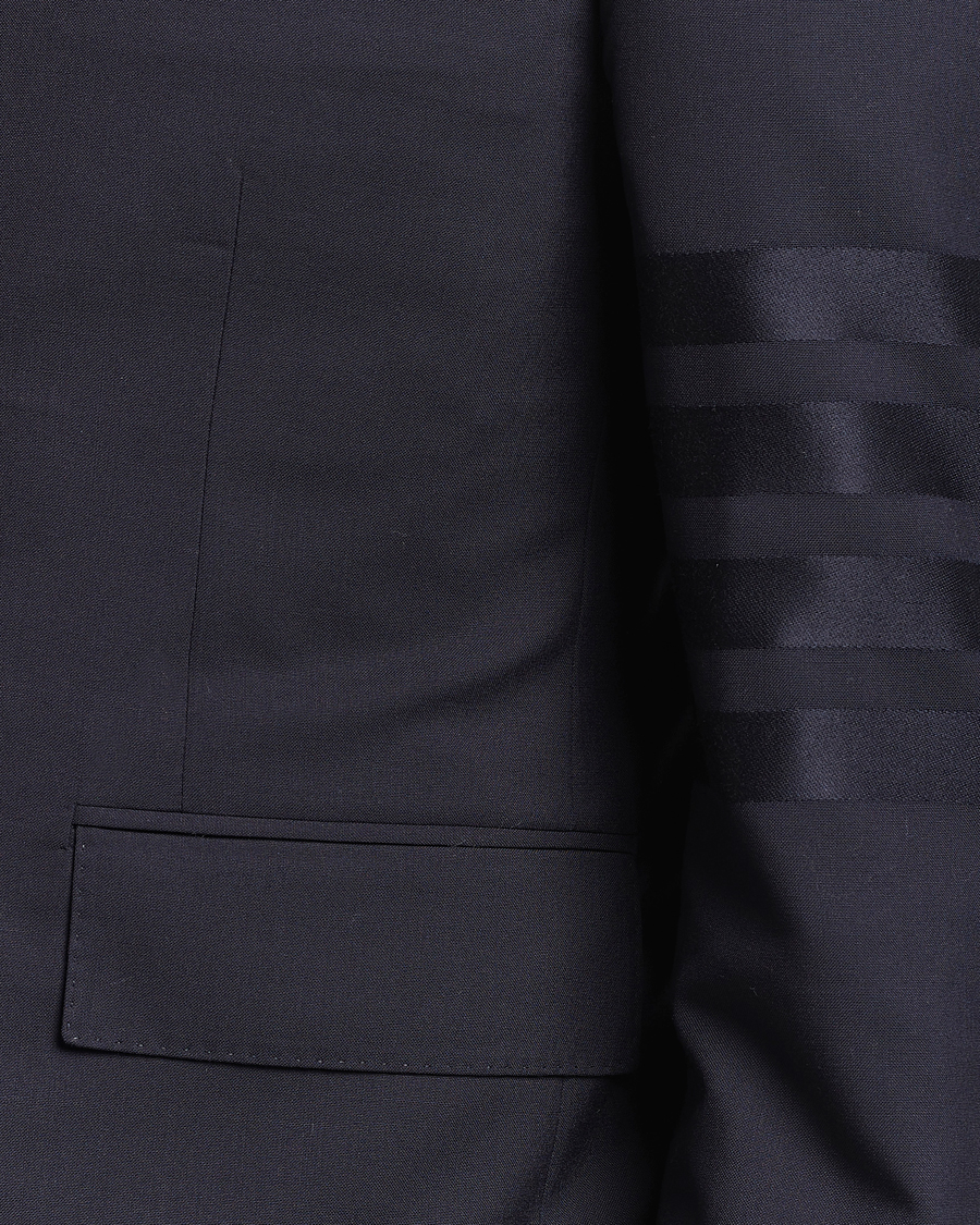 Herr | Kavajer | Thom Browne | Tonal 4 Bar Wool Blazer Navy