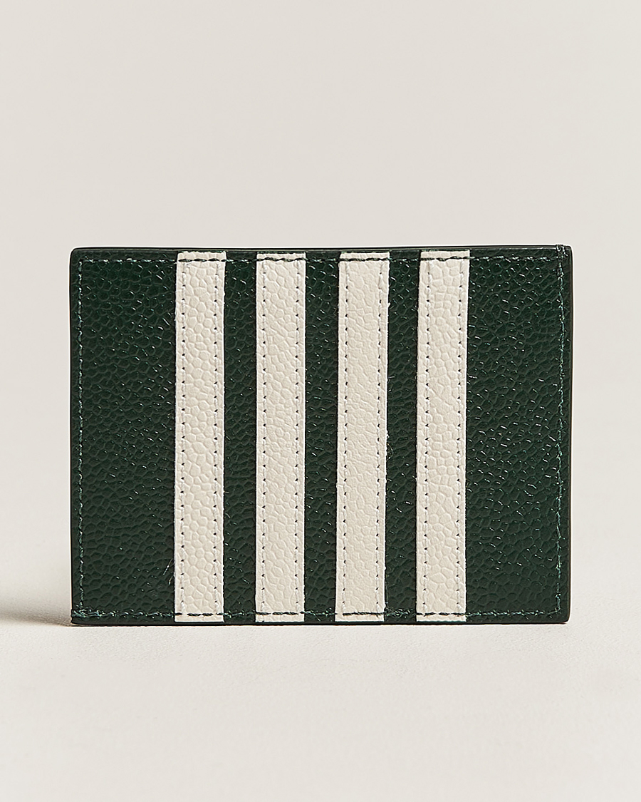 Herr | Thom Browne Pebble Grain Card Holder Dark Green | Thom Browne | Pebble Grain Card Holder Dark Green