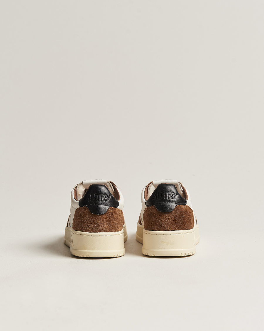 Herr | Autry Medalist Low Goat Leather/Suede Sneaker Cigarr/Black | Autry | Medalist Low Goat Leather/Suede Sneaker Cigarr/Black