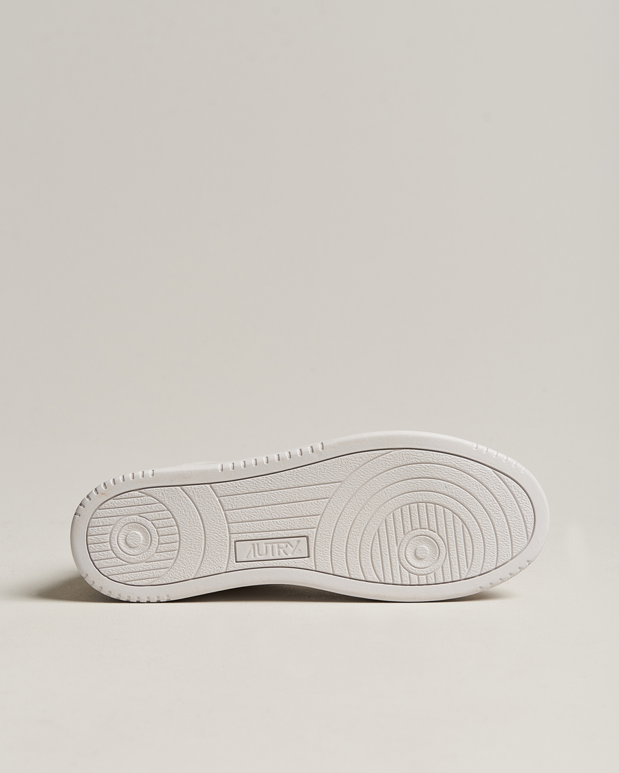 Herr | Autry Medalist Mid Goat Leather Sneaker White | Autry | Medalist Mid Goat Leather Sneaker White