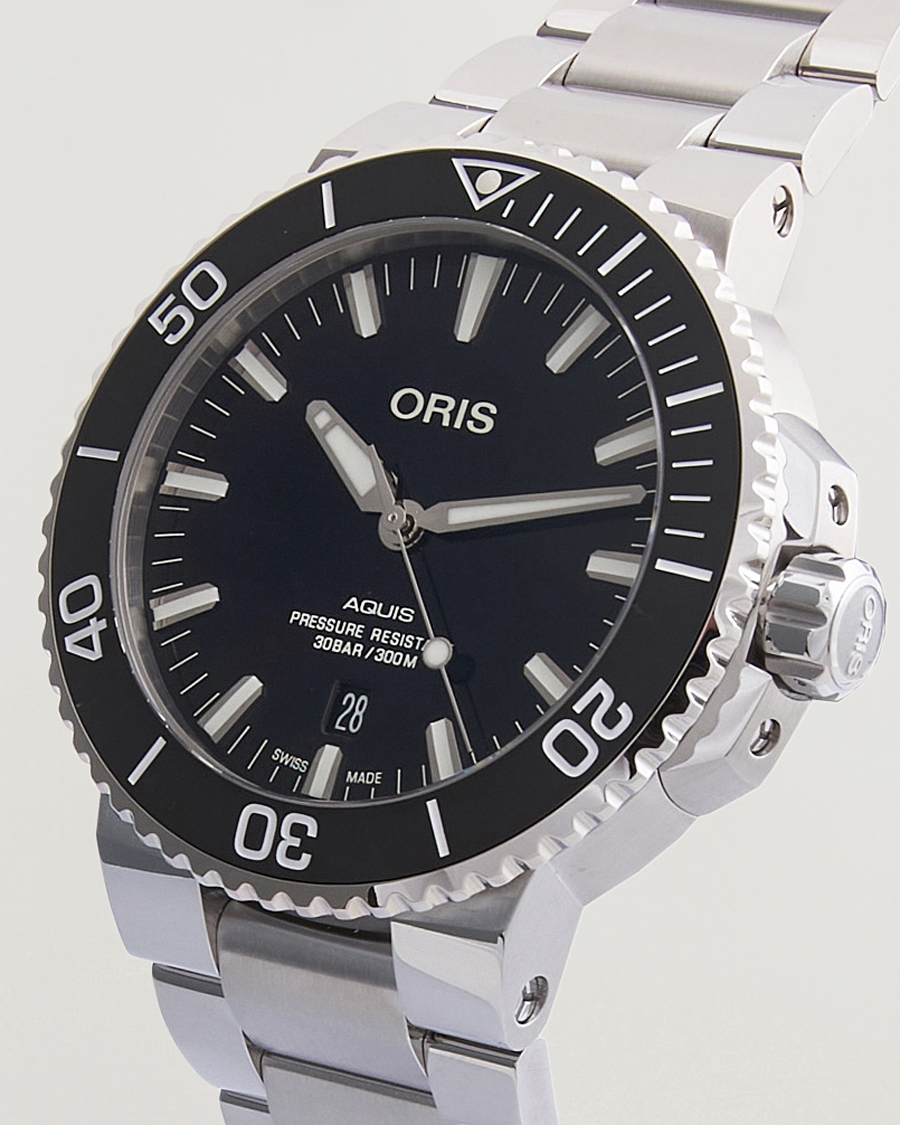 Herr | Oris Aquis Date 43,5mm Polished Black | Oris | Aquis Date 43,5mm Polished Black