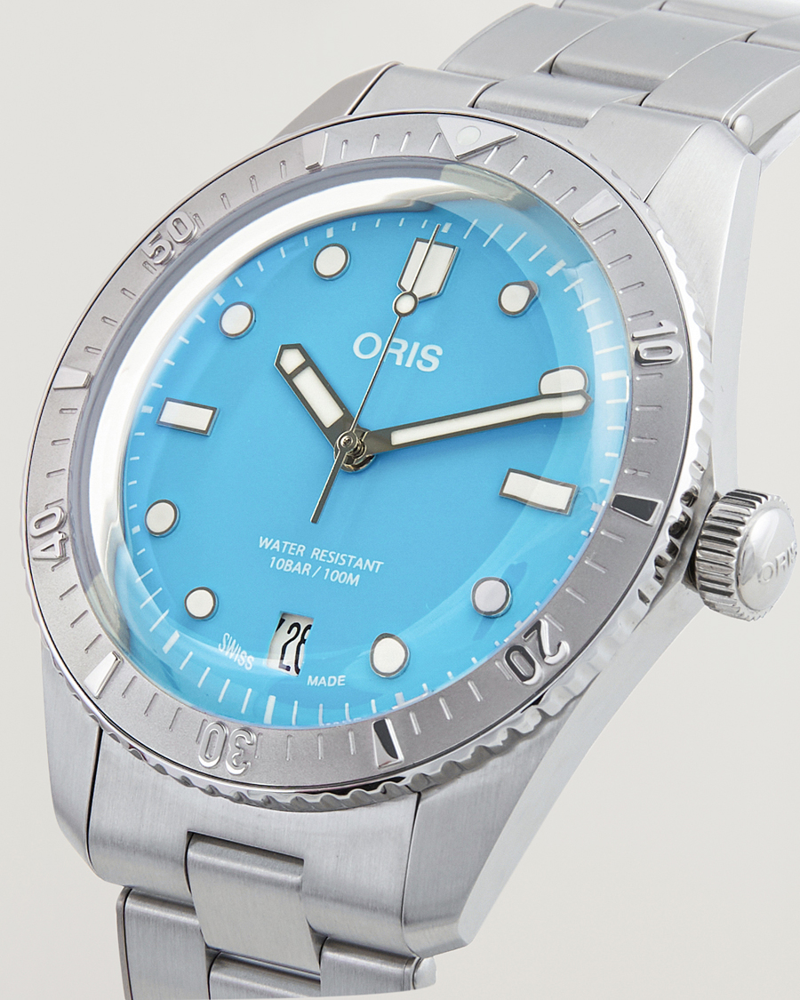 Herr | Stållänk | Oris | Divers Sixty-Five 38,5mm Cotton Candy Blue