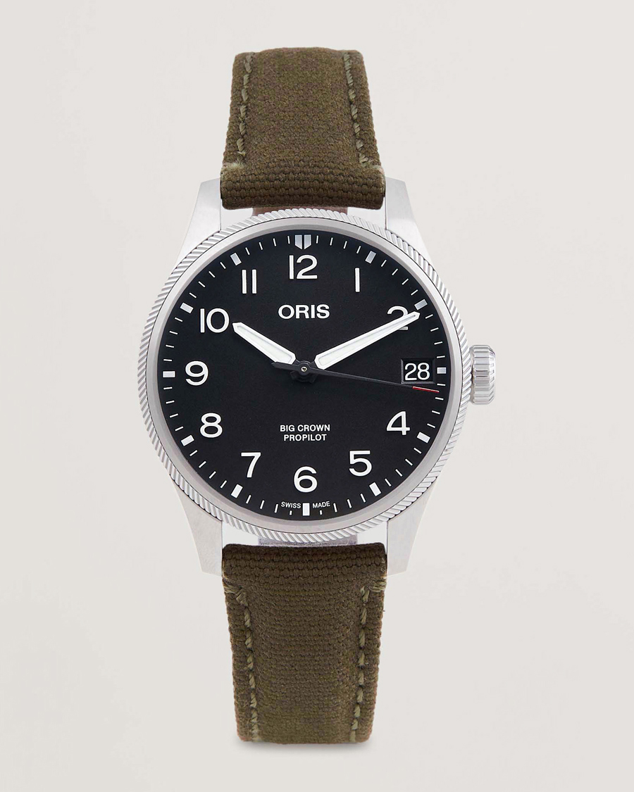 Herr | Oris Big Crown Propilot Date 41mm Leather Bracelet Black | Oris | Big Crown Propilot Date 41mm Leather Bracelet Black
