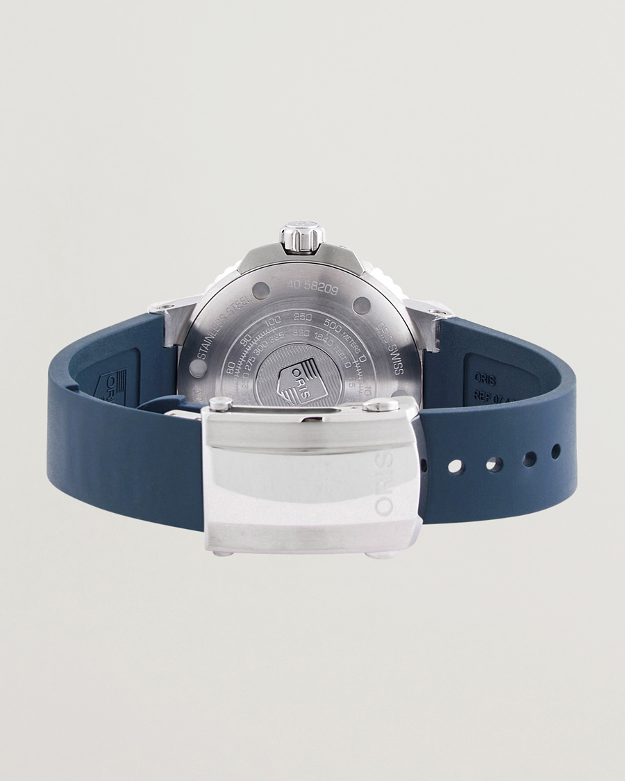 Herr | Oris Aquis Small Second 45,5mm Rubber Bracelet Blue | Oris | Aquis Small Second 45,5mm Rubber Bracelet Blue