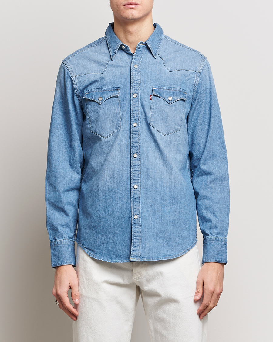 Herr | Jeansskjortor | Levi's | Barstow Western Standard Shirt Light Blue