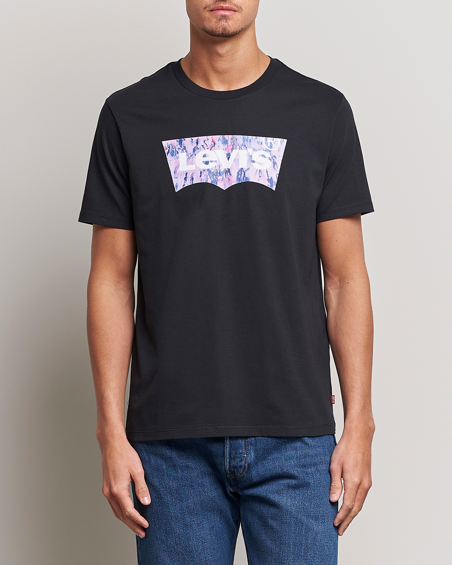 Herr | Svarta t-shirts | Levi's | Crew Neck Graphic T-shirt Black