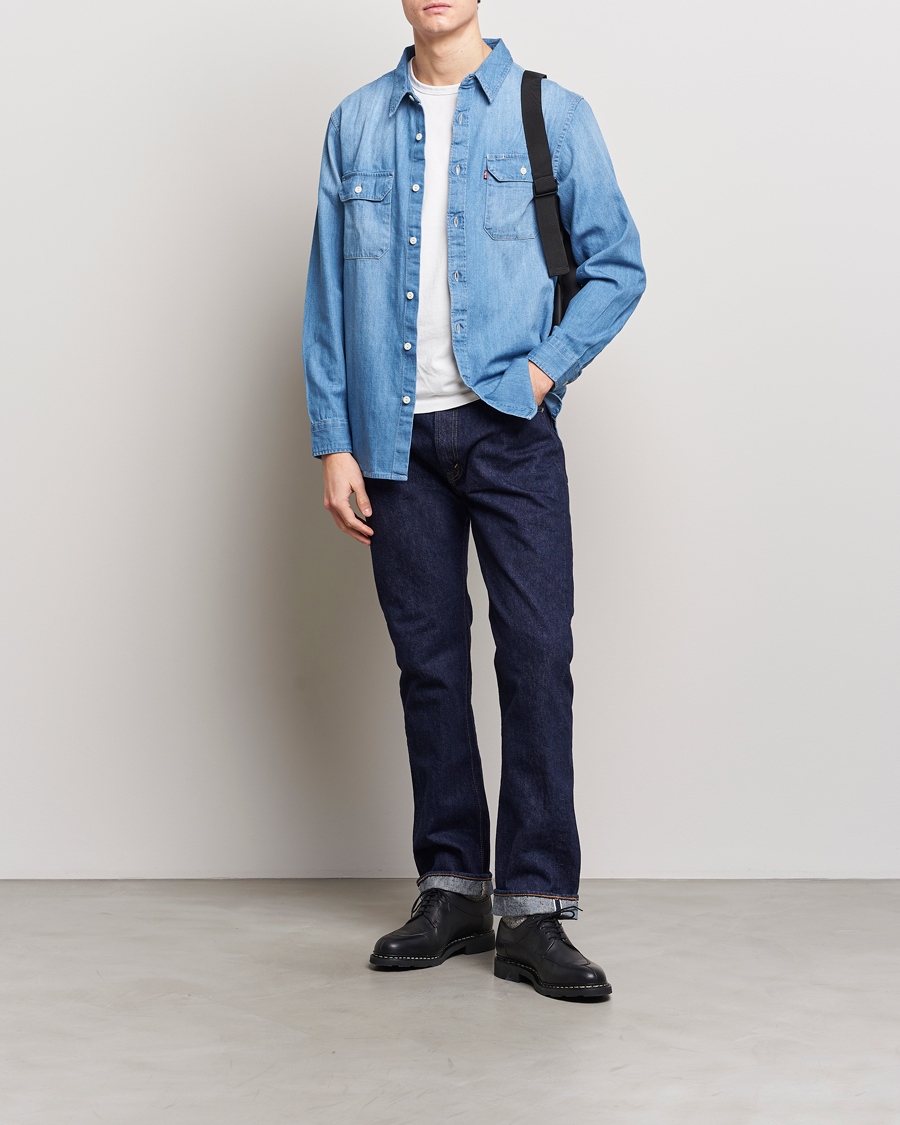 Herr | Skjortor | Levi's | Jackson Worker Shirt Franklin Light Wash