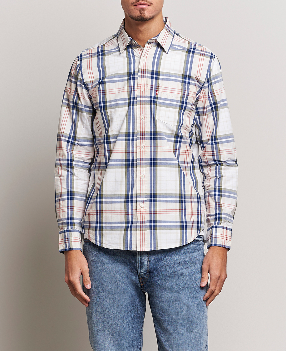 Herr | Skjortor | Levi's | Sunset Pocket Shirt White/Beige