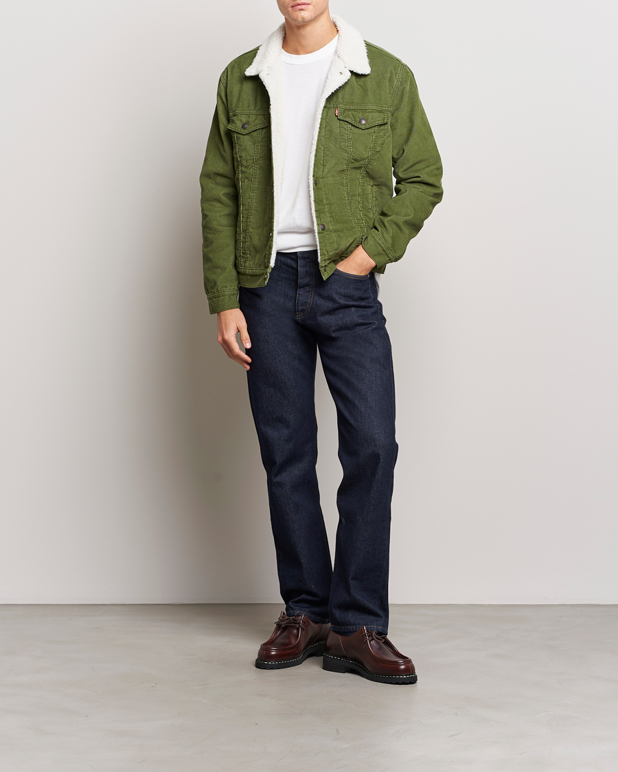 Herr | Jackor | Levi's | Type III Sherpa Trucker Sea Moss