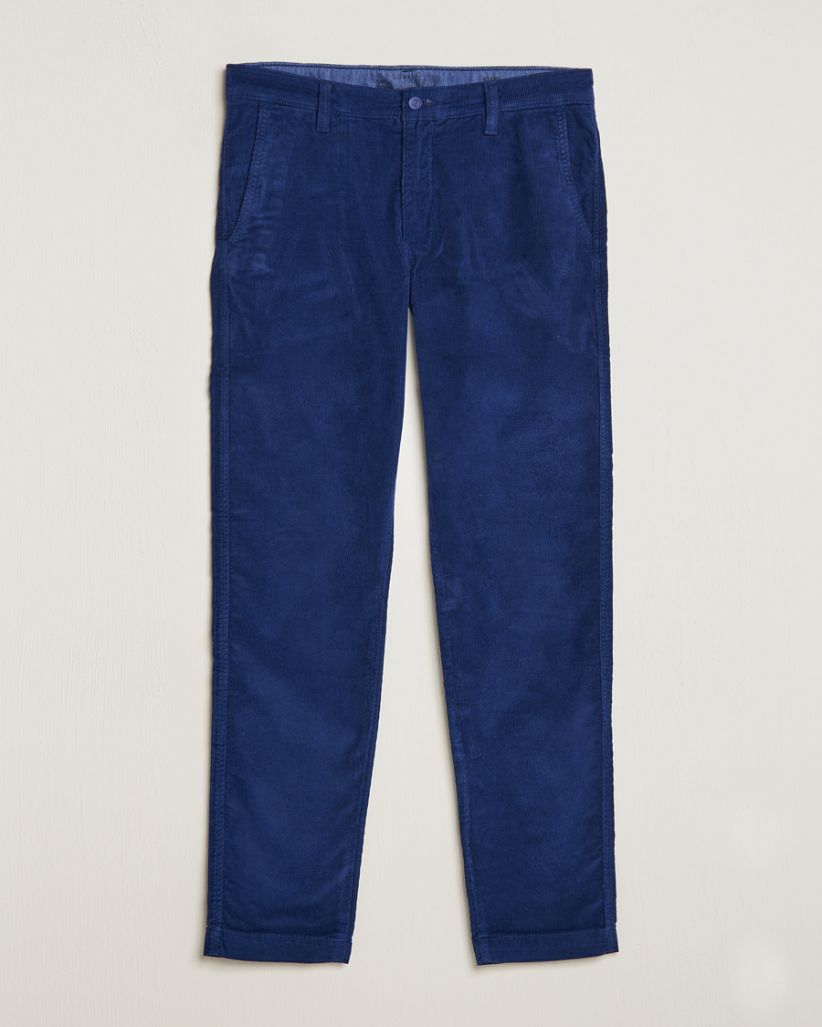 Herr | Byxor | Levi's | Garment Dyed Stretch Corduroy Chino Ocean Cavern