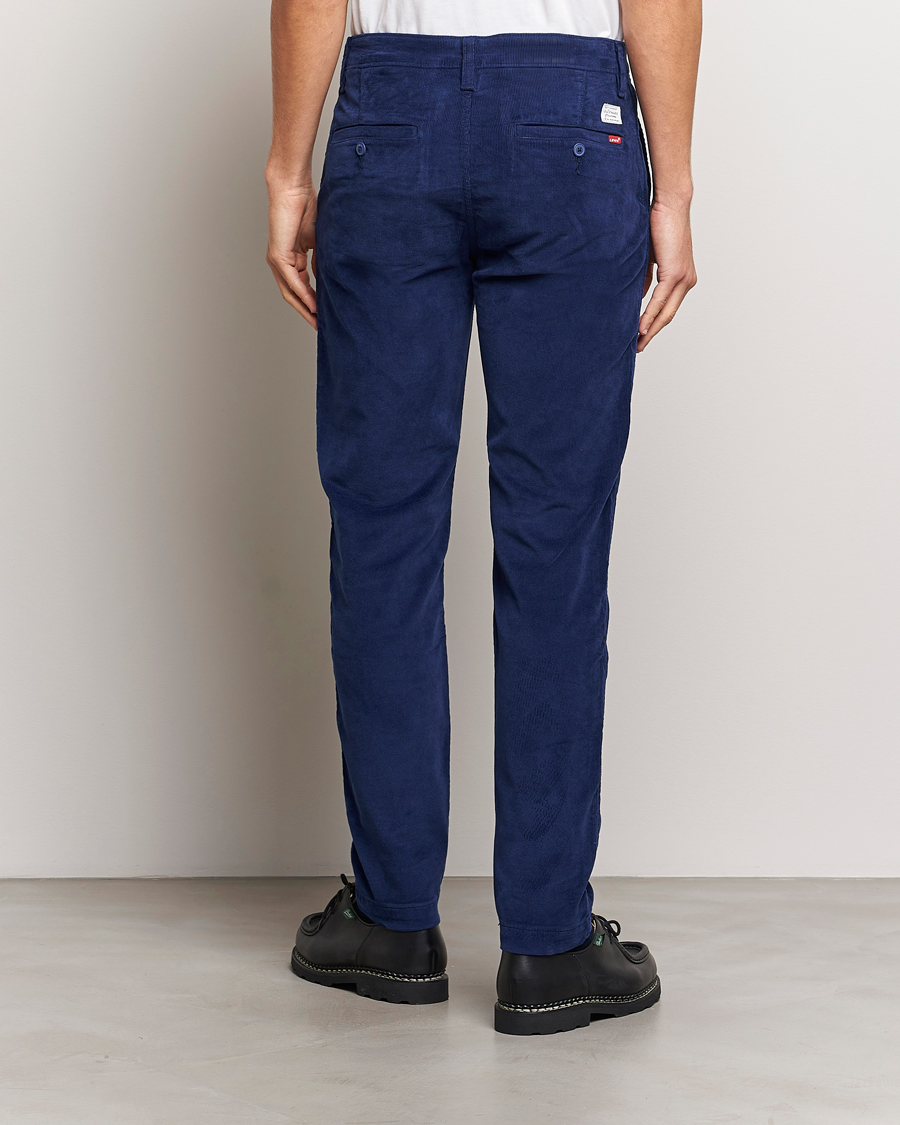 Herr | Byxor | Levi's | Garment Dyed Stretch Corduroy Chino Ocean Cavern