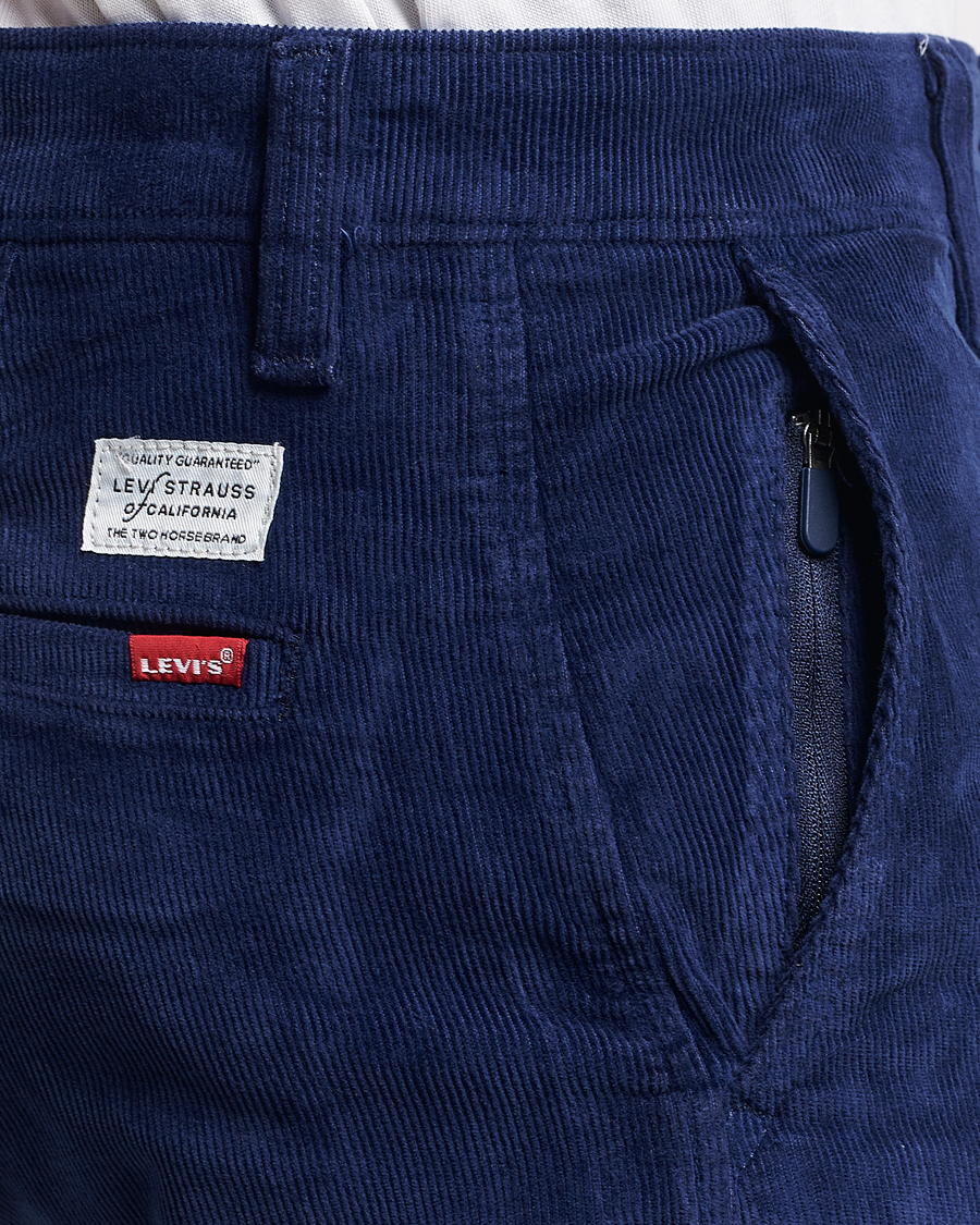 Herr | Byxor | Levi's | Garment Dyed Stretch Corduroy Chino Ocean Cavern
