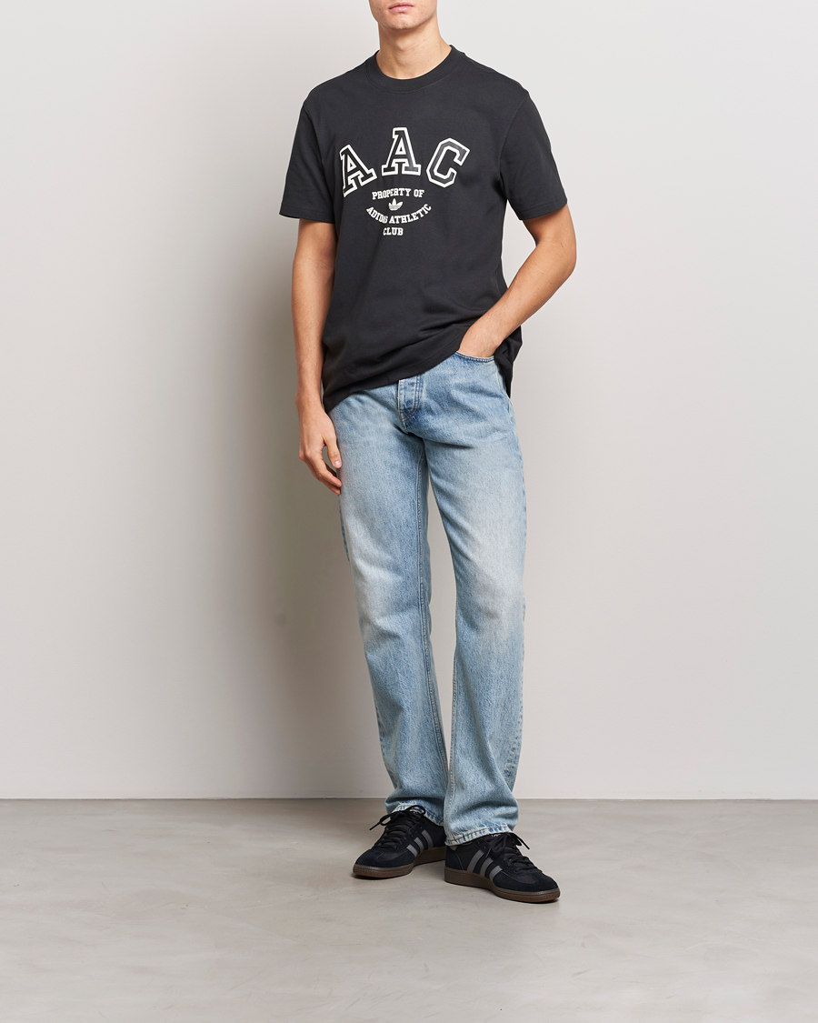 Herr | T-Shirts | adidas Originals | Hack Logo Crew Neck T-Shirt Black